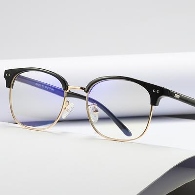 China High Quality Vintage Mens Fashion Optical Frames TR90 Anti Blue Light Computer Glass for sale