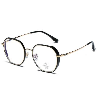 China Fashion Personalized Transparent Oversized TR90 Women Glasses Anti Blue Light River Optical Frames for sale