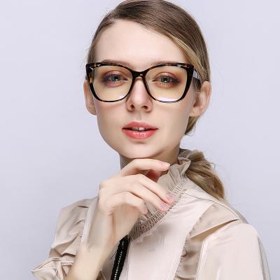 China 2021 New Fashion Women's Cat Eye Eyewear TR90 Blue Light Computer Glasses Anti for sale