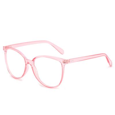 China Blue Light Women Cat Eye Glasses Frame Optic Glass Simple Frame Fashion Anti Big for sale