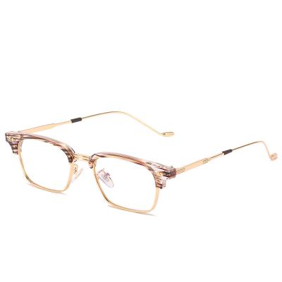 China 2021 Newest Fashion Steampunk Frame Glasses Personalized Women Optical Glass Frames for sale