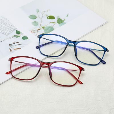 China Fashion Vintage Ultralight Square Glasses Frames Hot Selling TR90 Unisex Monocle Frames for sale