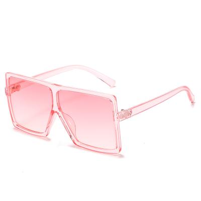 China Cute Fashion Sunglasses Frame Pink Kids Sunglasses Big Shape Oversized Square Sunglasses 2021 Toddler for sale