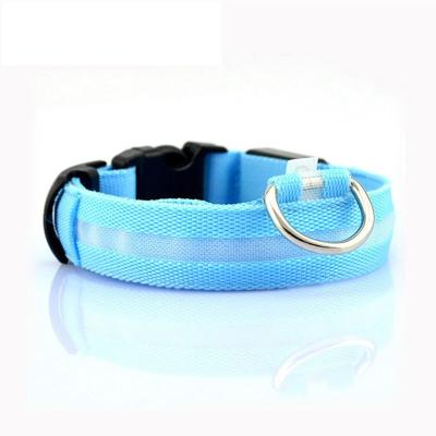 China Custom Wholesale Colorful Pet Lost Adjustable Rechargeable Flashing Led Light Dog Choke Collar for sale