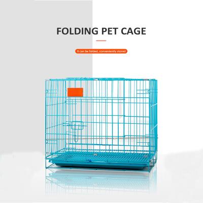 China 2021 Hot Sales Breathable Various Sizes Stainless Steel Dog Cage Dog Cages Outdoor Metal Settlements Cage For Dogs for sale