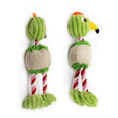 China 2021 Viable High Quality Pet Product Bird Shape Plush Dog Toy Hot Selling Rope Does Not Destroy Plush Dog Chew Toys for sale