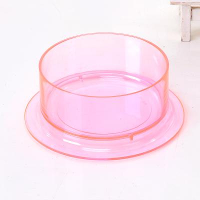 China Transparent Design Multiple Color Hamster Portable Stored Food Eating Plastic Cute Pet Bowl for sale