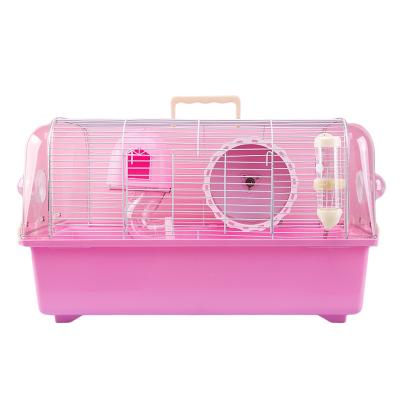 China Luxury Castle Shape Breathable Double Floor Hamster Cage Equipped With All Hamster Needs for sale