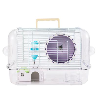 China Fashion Breathable Two Tier Luxury Tunnel Hamster Cage Small Pet Cage For Hamster for sale