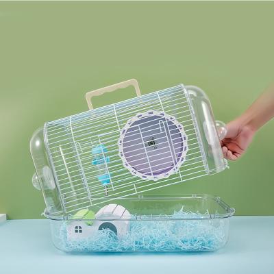 China Manufacturer Luxury Foldable Cheap Hamster Cage Big Small Breathable Acrylic Portable Hamster Castle for sale