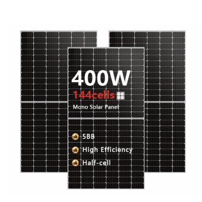 China Solar Power System Solar Panels For Home Electricity Mono 400W Solar Panel Half Cells for sale