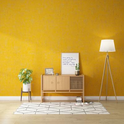 China Chinese Factory Modern 2021 Modern Designs Yellow Colors Nonwoven Interior Wallpaper for sale