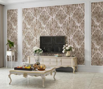 China 2021 Canton Traditional Household And Hotel Wall Decoration Damask Wallpapers for sale