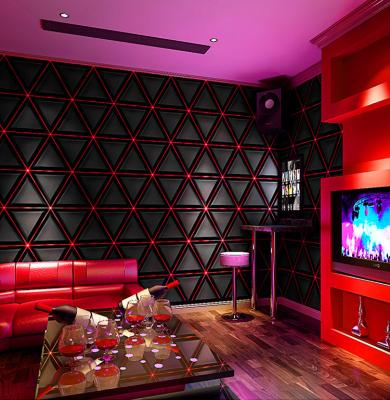 China 2021 modern new chinese design shinning 3d wallpaper for KTV bar club room for sale