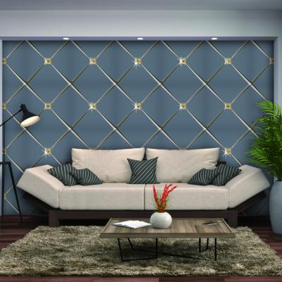 China 2020 luxury suede leather modern guangzhgou 3D best quality as shinning 3D wallpaper for sale