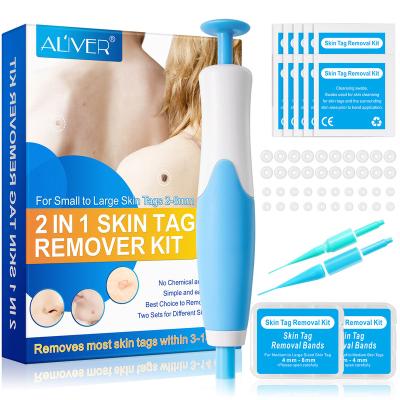 China ALIVER Automatic Warts Skin Tightening Peel Tag Removal Kit Safe For Small To Large Repair Tools Treatment 2-8mm Smooth Skin Tag Remover Pen for sale