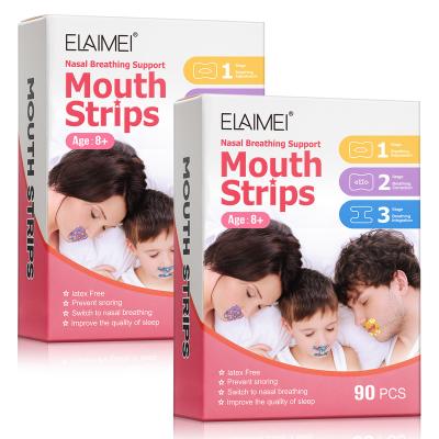 China America and European ELAIMEI Support Nasal Breathing Adult Children Sleep Adjustment Mouth Breathing Band, Anti Snoring Sleep Devices for sale