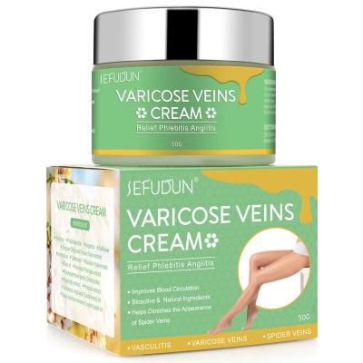 China SEFUDUN Moisturizer Private Label Safety Softness Natural Ingredients Vein Care Remover Varicose Veins Treatment Cream for sale