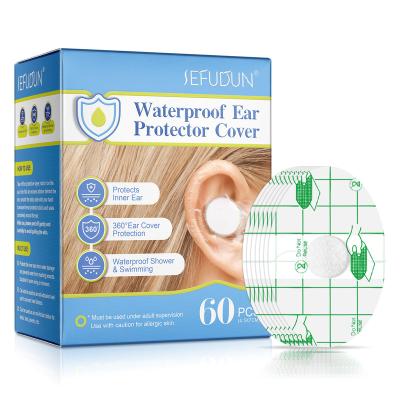 China Suitable for swimming or showers. SEFUDUN Private Label High Quality Waterproof Shower Ear Cover Protector Swimming Ear Patch for sale