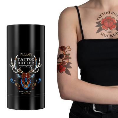 China America and European Private Label ELAIMEI Body Art Care Brightens Heals Fresh Tattoo Aftercare Butter Tattoo Balm for sale