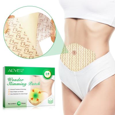 China America and European Private Label ALIVER Helps Metabolize Fat Carbs Sugars Fast Weight Loss Slim Patch Stickers, Wonder Slimming Patch Sticker for sale