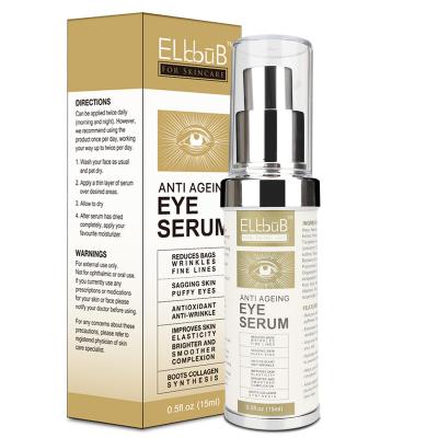 China ELBBUB Anti-Wrinkle Anti-Wrinkle Private Label Skin Care Eye Treatment Serum Wrinkle Collagen Anti Aging Eye Cream for sale