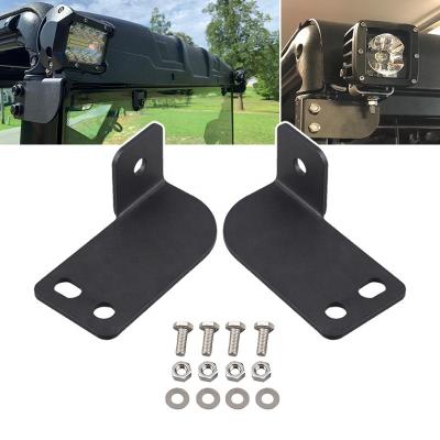 China No Drilling Or Cutting Of Automatic Flipping Required Led Rear Spot Light Pod Lamp Holders Roof Pillar Roll Cage Bar Bracket For Polaris Ranger 2013-2021 for sale