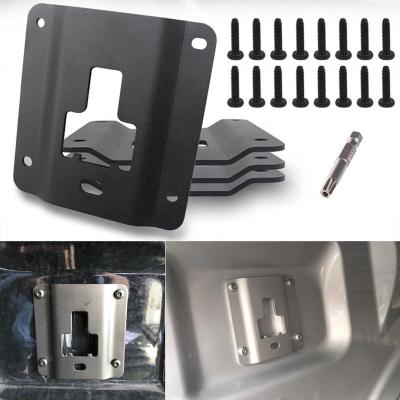 China Truck Bed Cargo Tie Down Brackets Plates Truck Bed Cargo Tie Down Bracket Plates Frame Panel For Ford 2015-2020 F150 F250 F350 and Raptor for sale