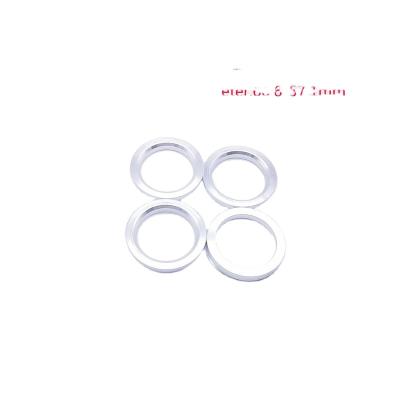 China 4pcs/set Aluminum Hub Rings Car Wheel Hole Center Center Collar 66.6-57.1mm For VW for sale