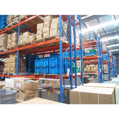 China Corrosion Protection Heavy Duty Assembled Warehouse Pallet Racks Industrial Custom Certificate Storage Selective Racks for sale