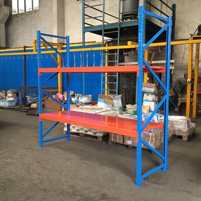 China Corrosion Protection Warehouse Storage Q235b Steel Material Medium Duty Storage Shelving Rack for sale