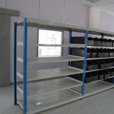 China Corrosion Protection Boltless Black Light Duty Steel Adjustable Shelving Posts for sale