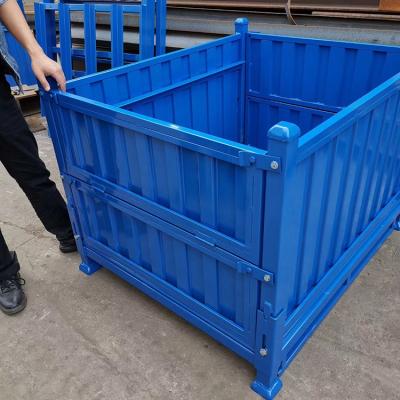 China Corrosion protection metal and stackable collapsible container for sale