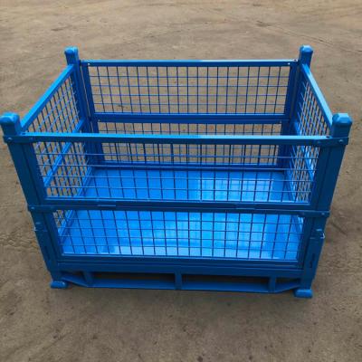 China Warehouse Industrial Storage Shipping Metal Shipping Collapsible Steel Warehouse Storage Wire Bulk Container for sale