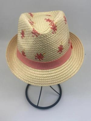 China Wide Brim Straw Sun Hat with Ribbon for Women for sale