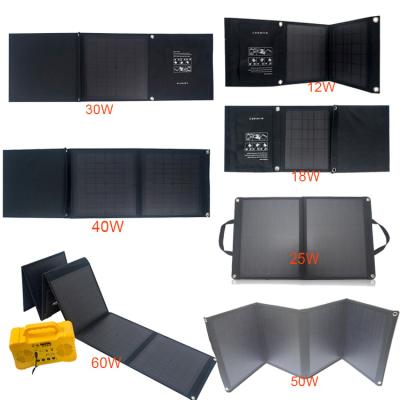 China Smartphone 6/18/24/30/60v 100w 20w 30w 200w 300w 400w 500w foldable flexible mono folding laptop solar panel portable solar panel for sale