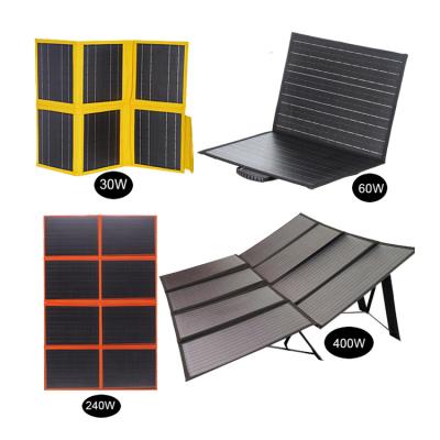 China Smartphone 20/30/60/100/120/160/200/240/300/400/500/1000W Etfe Monocrystalline Silicon Folding Portable Foldable Solar Panel for sale