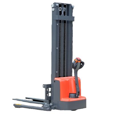 China Restaurant 2022 New Promotion Full Electric Pallet Stacker ELES15J 1500kg 1200kg 3m 3.5m Straddle Legs Stacker For USA Pallets for sale