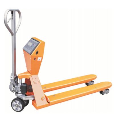 China HPT-25S 2500kg Restaurant Hand Pallet Jack With Ladder Manual Pallet Truck With Ladder for sale