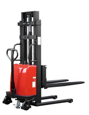 China Restaurant SEM10/15/20 Semi Electric Pallet Stacker With Cheap Price Semi / Hand Manual Pallet Stacker for sale