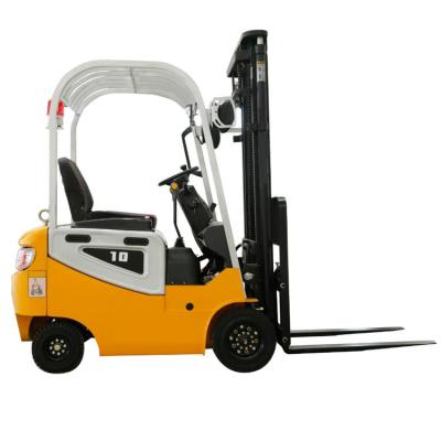 China Everlift New Model 1Ton 1.5Ton 2Ton 3Ton 3000mm-5000mm Mini 4 Wheel Restaurant Seated Electric Forklift With Side Shift Triple Mast for sale