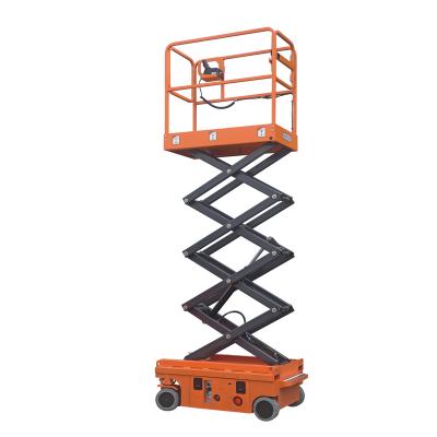 China Restaurant AERIAL WORK PLATFORM SCISSOR LIFT FSJY11012 SELF-PROFELLED HYDRAULIC SCISSOR WORK PLATFORM 10m 12M 14M for sale