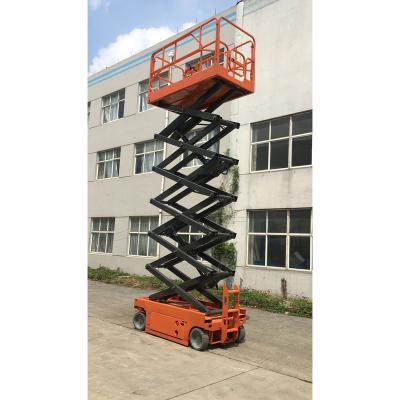 China FSJY1012 Restaurant Scissor Lift 8M 10m 12M 14M Aerial Work Platform Self Propelled Electric Scissor Lift for sale