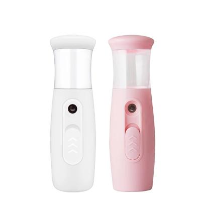 China Portable Moisturizer Amazon Jet Facial Steamer Face Steamer Humidifier USB Charging Mini Diffuser Handheld Steaming Beauty Instrument for sale