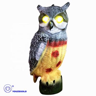 China Bird Repellent Solar Power Owl Decoy Scarecrow Bird Repellent for sale