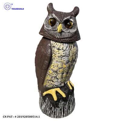 China Bird Repellent Solar Power Owl Decoy Scarecrow Bird Repellent for sale