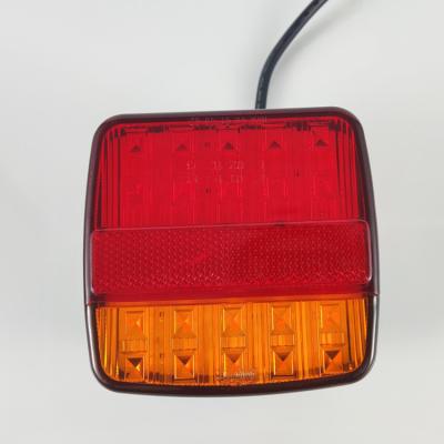 China AS Square Lamp 12V Double Color Combination Rear Truck Trailer Tail Light for sale