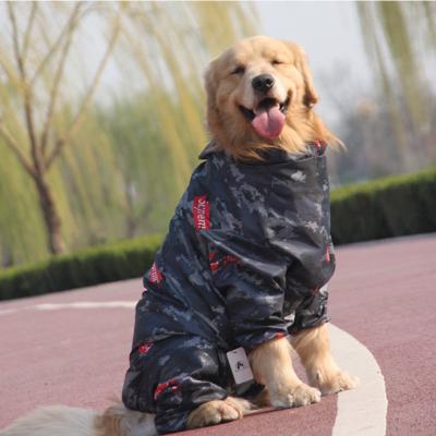 China Viable Rain Poncho Jacket for DogsDog Raincoats for Large Dogs with Reflective Brand Hoodie for sale