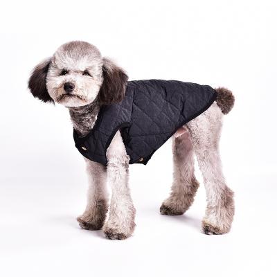 China Reversible Plaid Style Dog Vest British Coat Windproof Waterproof Viable Winter Warm Dog Clothes For Cold Weather Dog Jacket For Pet for sale