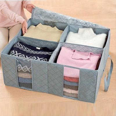 China Sustainable Nonwoven Clothing Organizer, Large Storage Box, Transparent Window Storage Drawer for sale